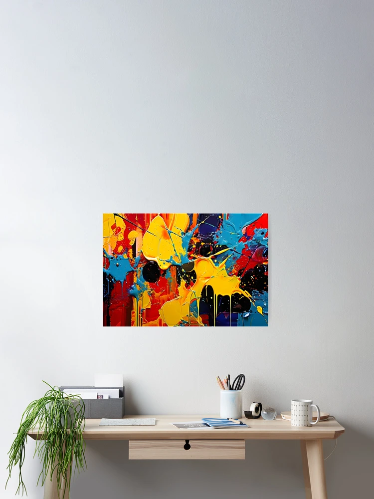 Thumbnail 2 of 3, Poster, Abstract Expression designed and sold by Crafted-AI.