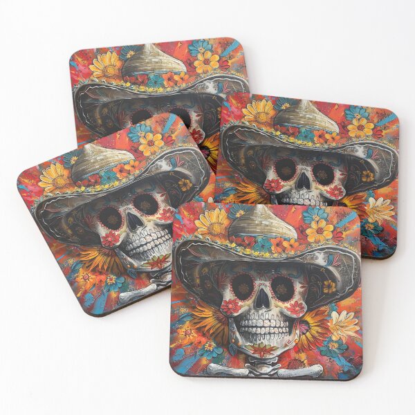 Item preview, Day of the Dead Skull Painting Sombrero 2 designed and sold by AstroRisq.