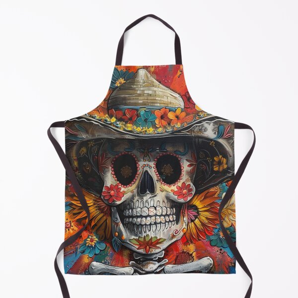 Item preview, Day of the Dead Skull Painting Sombrero 2 designed and sold by AstroRisq.