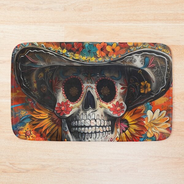 Item preview, Day of the Dead Skull Painting Sombrero 2 designed and sold by AstroRisq.