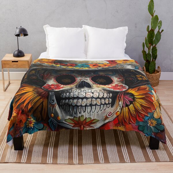 Item preview, Day of the Dead Skull Painting Sombrero 2 designed and sold by AstroRisq.