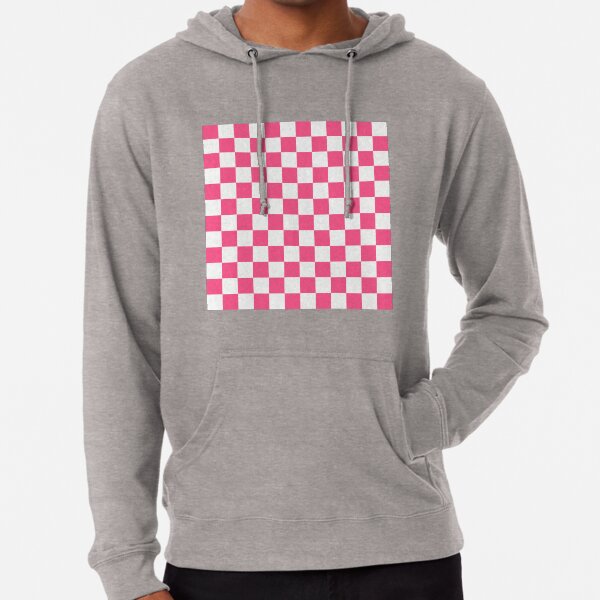 Checkered Black and White Lightweight Hoodie for Sale by lornakay Redbubble