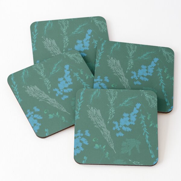 Item preview, Mystic Garden Wattle - Teal and Azure Floral Symphony designed and sold by Jay Dee Dearness.