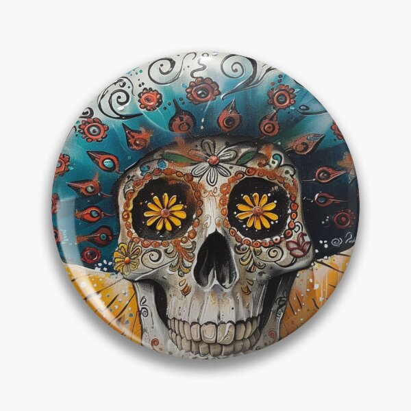 Item preview, Day of the Dead Skull Painting Sombrero 3 designed and sold by AstroRisq.