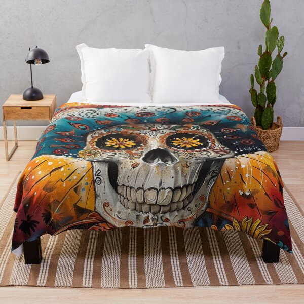Item preview, Day of the Dead Skull Painting Sombrero 3 designed and sold by AstroRisq.