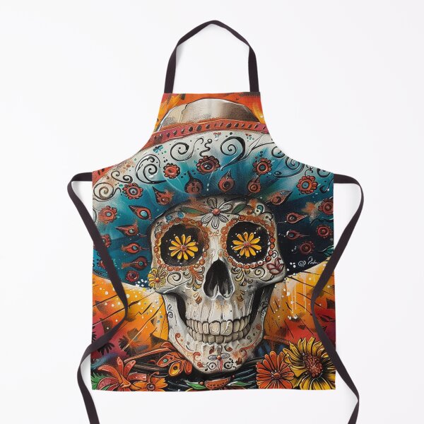 Item preview, Day of the Dead Skull Painting Sombrero 3 designed and sold by AstroRisq.