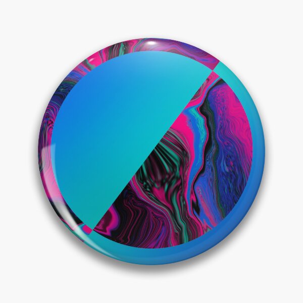 Item preview, Psychedelic Divide, Inside out, colourful abstract circle poster  designed and sold by ByteMode.