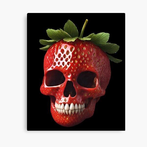 Item preview, Scary Strawberry Skull Tattoo Idea designed and sold by CyberArtistOne.