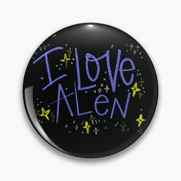Item preview, I LOVE ALEN NAME PURPLE designed and sold by GIVENGRACE.ART.
