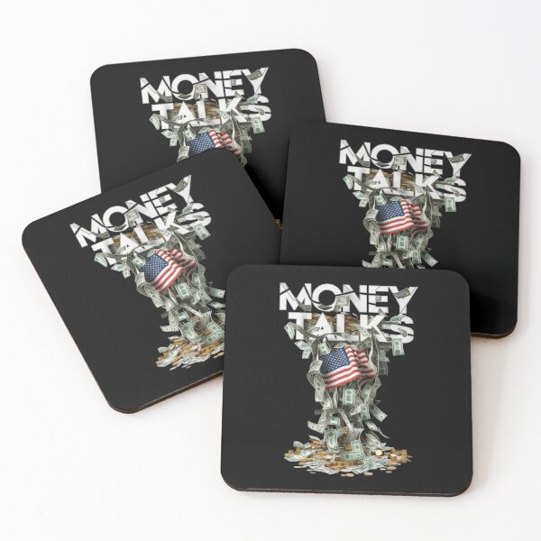 Item preview, Money Talks Graphic Tee - Cash Slang, Dollar Bills, American Flag Design designed and sold by HOMEDESIGNPRINT.