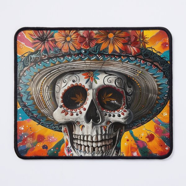 Item preview, Day of the Dead Skull Painting Sombrero 4 designed and sold by AstroRisq.
