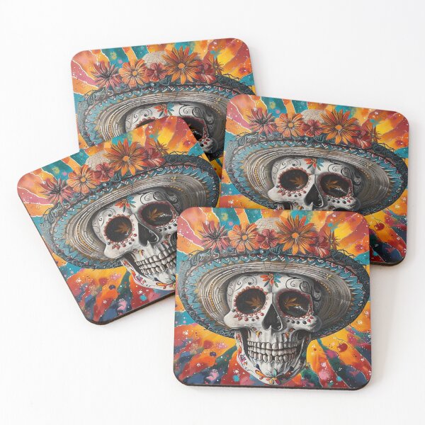 Item preview, Day of the Dead Skull Painting Sombrero 4 designed and sold by AstroRisq.