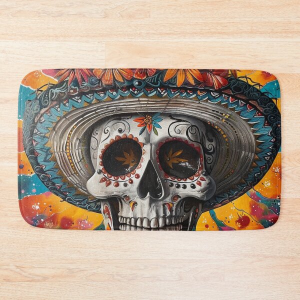 Item preview, Day of the Dead Skull Painting Sombrero 4 designed and sold by AstroRisq.