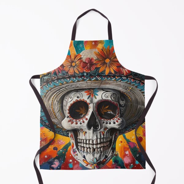 Item preview, Day of the Dead Skull Painting Sombrero 4 designed and sold by AstroRisq.