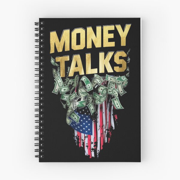 Artikelvorschau, T-Shirt mit Grafik „Money Talks“ – Cash-Slang, Dollarnoten, amerikanische Flagge entworfen und verkauft von HOMEDESIGNPRINT.