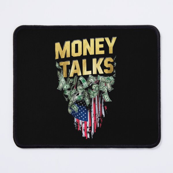 Item preview, Money Talks Graphic Tee - Cash Slang, Dollar Bills, American Flag Design designed and sold by HOMEDESIGNPRINT.