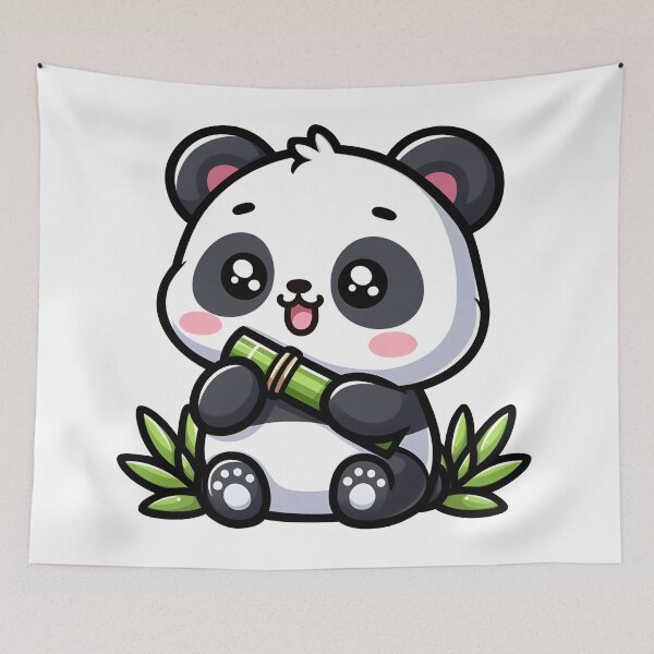 Item preview, Panda with Bamboo designed and sold by Delidream.