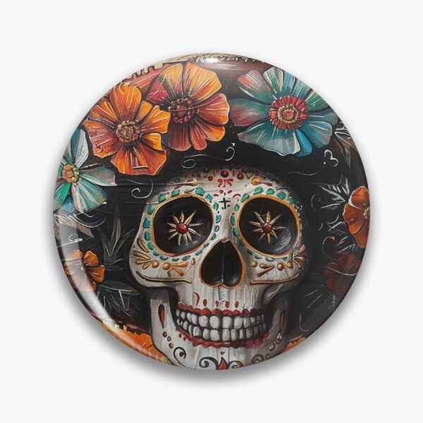 Item preview, Day of the Dead Skull Painting Sombrero 5 designed and sold by AstroRisq.
