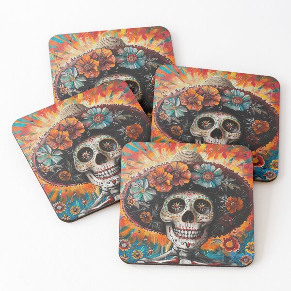 Item preview, Day of the Dead Skull Painting Sombrero 5 designed and sold by AstroRisq.