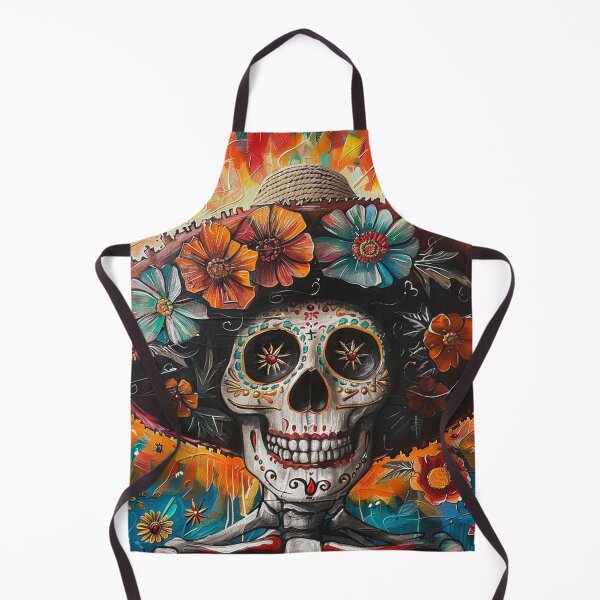 Item preview, Day of the Dead Skull Painting Sombrero 5 designed and sold by AstroRisq.