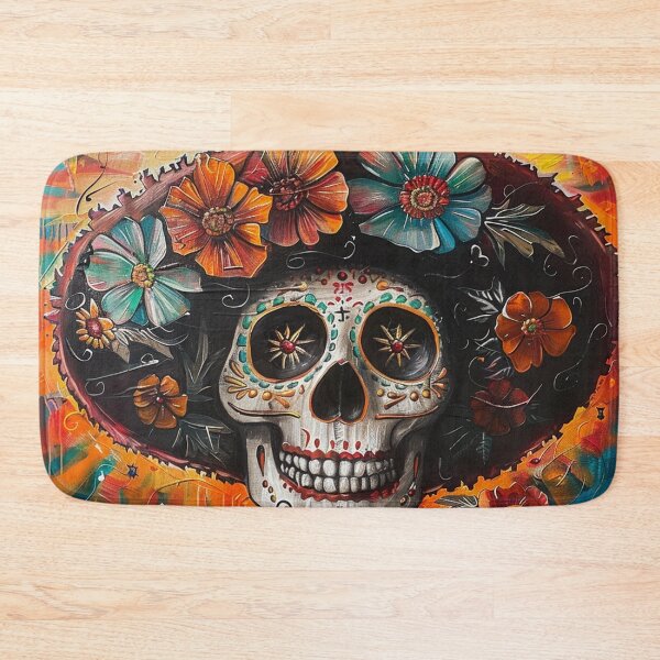 Item preview, Day of the Dead Skull Painting Sombrero 5 designed and sold by AstroRisq.