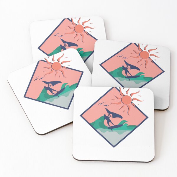 Item preview, wing surfing sunset wing foil design - gift for wing foiling lovers designed and sold by nubiguru.