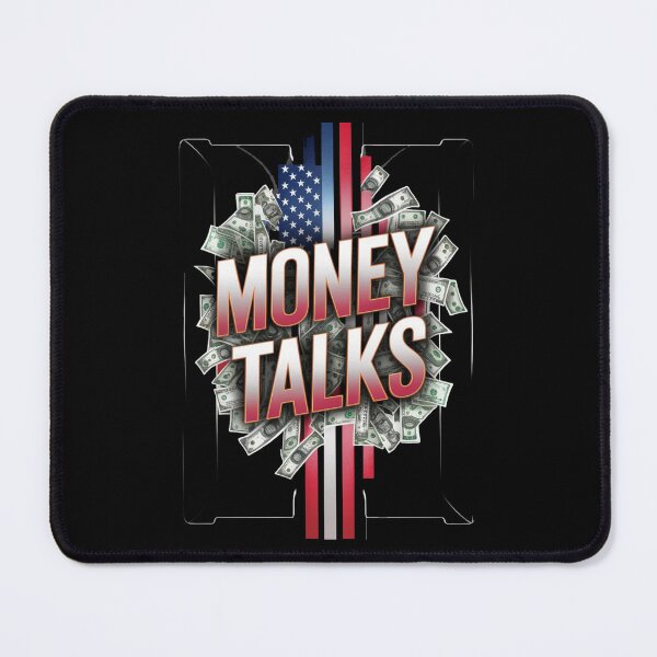 Item preview, Money Talks Graphic Tee - Cash Slang, Dollar Bills, American Flag Design designed and sold by HOMEDESIGNPRINT.