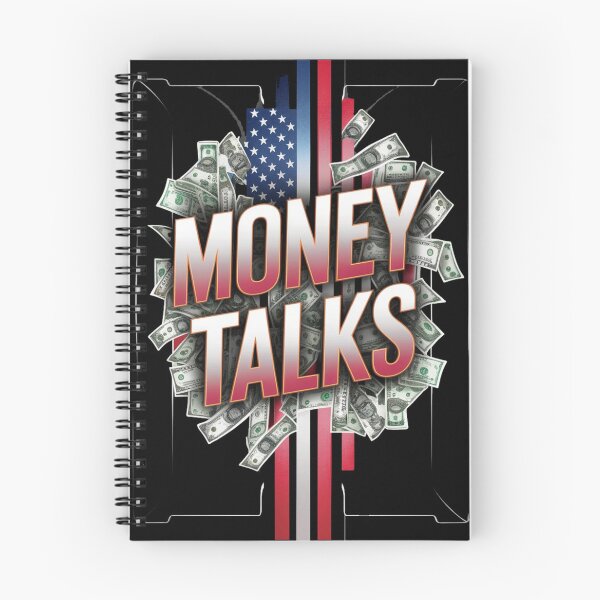 Artikelvorschau, T-Shirt mit Grafik „Money Talks“ – Cash-Slang, Dollarnoten, amerikanische Flagge entworfen und verkauft von HOMEDESIGNPRINT.