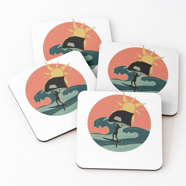 Item preview, wing surfing sunset wing foil design - gift for wing foiling lovers designed and sold by nubiguru.