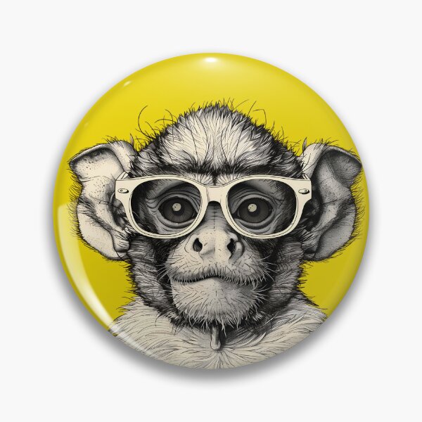Artikelvorschau, Specs Savvy Simian - Wissenschaftliches Primatenporträt entworfen und verkauft von ElegantQuirk.