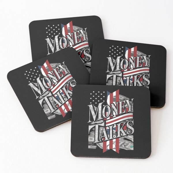 Item preview, Money Talks Graphic Tee - Cash Slang, Dollar Bills, American Flag Design designed and sold by HOMEDESIGNPRINT.