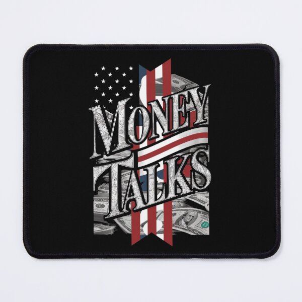 Item preview, Money Talks Graphic Tee - Cash Slang, Dollar Bills, American Flag Design designed and sold by HOMEDESIGNPRINT.