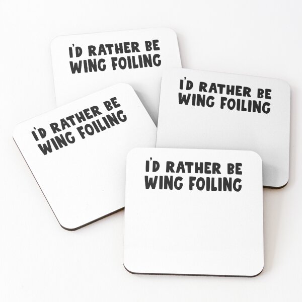 Item preview, i'd rather be wing foiling - great gift for wing surfer and wing foiling lovers - efoil  designed and sold by nubiguru.