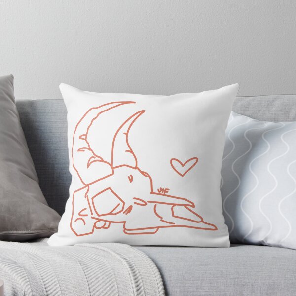Item preview, #074 Gazelle Skull - Outline - Red on White designed and sold by Jasmine Froley.