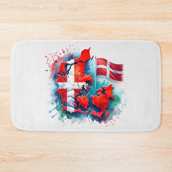 Item preview, Artistic Shores of Denmark - The Flag That Paints a Nation designed and sold by Place-Heritages.