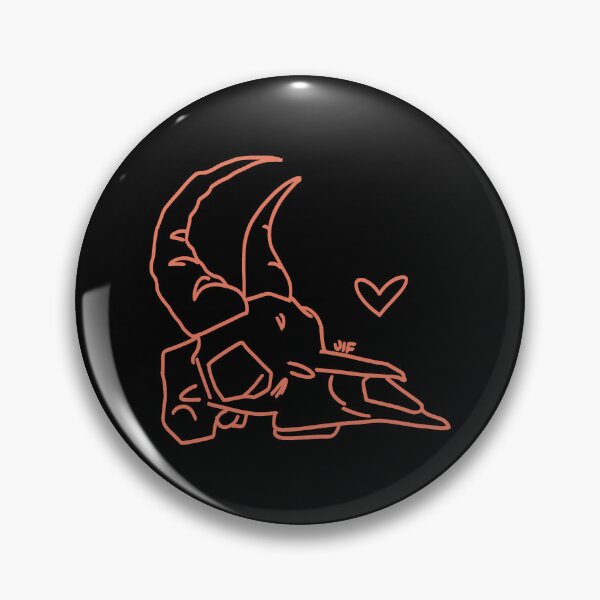 Item preview, #074 Gazelle Skull - Outline - Red on Black designed and sold by Jasmine Froley.