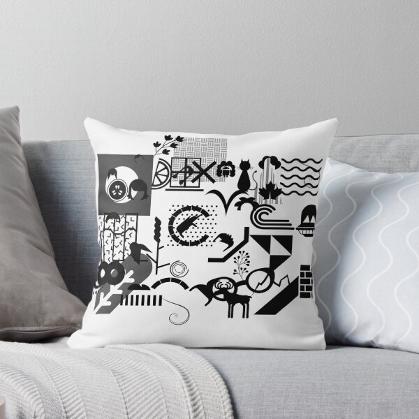 Item preview, Abstract Art Black and White Hair Today designed and sold by KiwiHola.