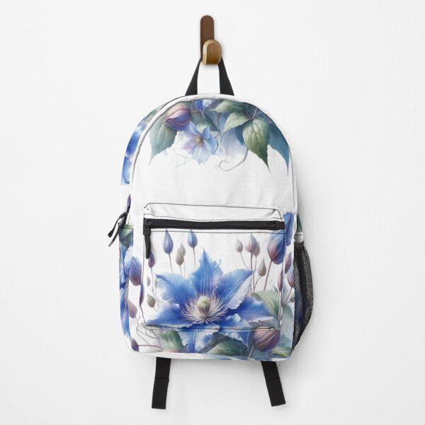 Item preview, Delicate bud splendour: Blue clematis blooms in full beauty designed and sold by FotoworldEdel.