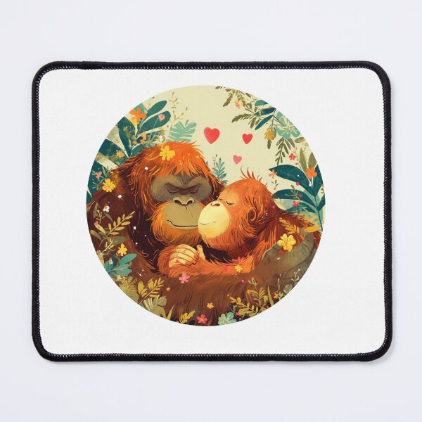 Item preview, Tapanuli Orangutan In Love // Endangered species // Orangutan // Animal in danger designed and sold by SMARTKIT DESIGNAGENCY.