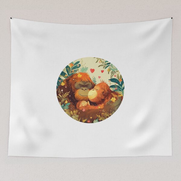 Item preview, Tapanuli Orangutan In Love // Endangered species // Orangutan // Animal in danger designed and sold by SMARTKIT  DESIGNAGENCY.