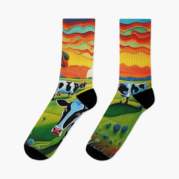 Item preview, Cows grazing in meadow designed and sold by George Hutton Hunter.