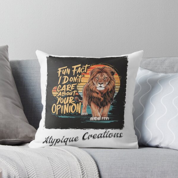 Aperçu de l'œuvre Créations Atypiques : Fun Fact je me fiche de votre avis Lion créée et vendue par JonathanP514.
