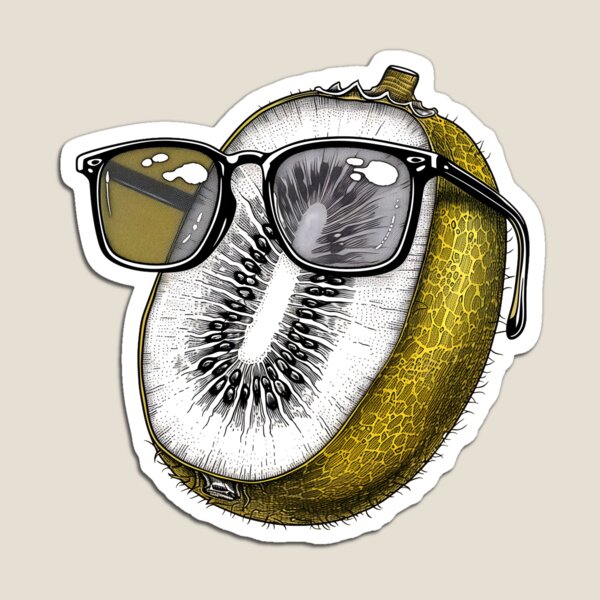 Item preview, Spectacled Sweetness - Kiwi Fruit Fashionista designed and sold by ElegantQuirk.