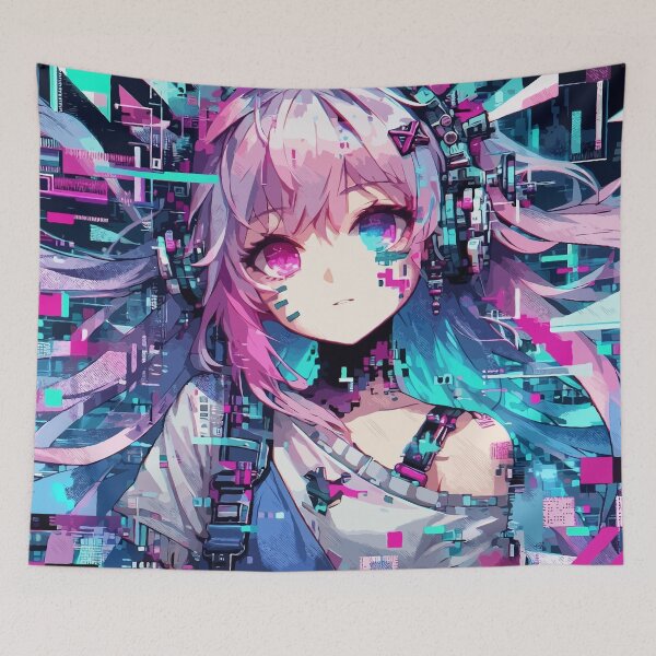 Item preview, Glitch Art Anime Girl #09 designed and sold by Fregoli 2D.