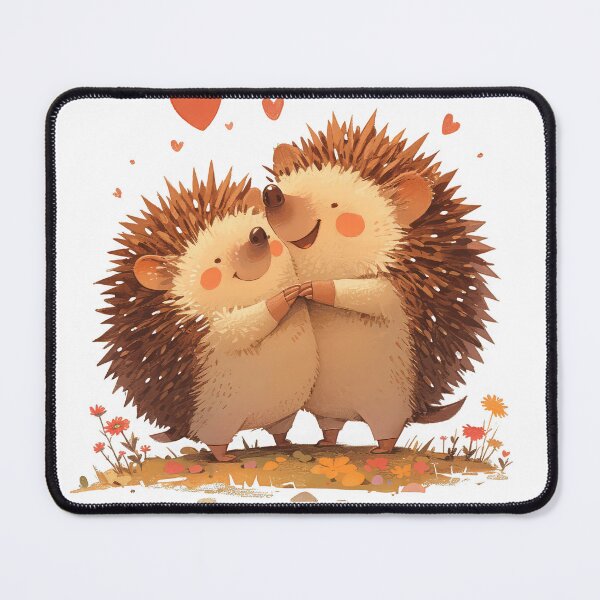 Item preview, Hedgehogs couple in love designed and sold by JoyfulNat.
