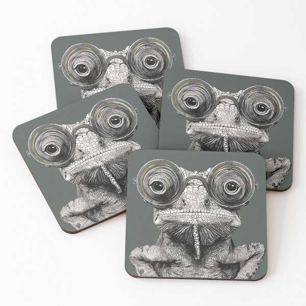 Item preview, Gecko Gazes - Bespectacled Reptile Enchantment designed and sold by ElegantQuirk.
