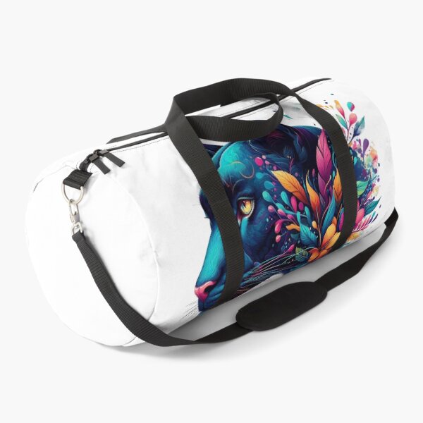 Item preview, A beautiful panther with colorful leaves and flowers. designed and sold by Marcoshop10.