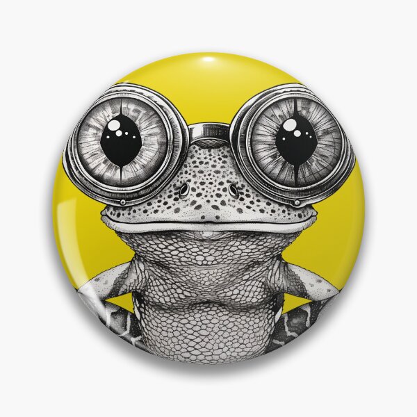 Item preview, Spectacled Sage - The Pondering Frog Illustration designed and sold by ElegantQuirk.