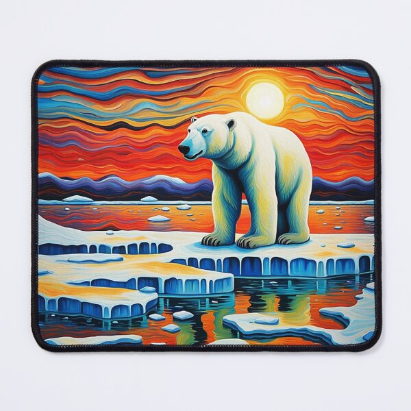 Item preview, Polar Bear on ice floe designed and sold by George Hutton Hunter.