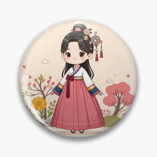 Item preview, Woman wearing hanbok(한복) designed and sold by lovelybong.